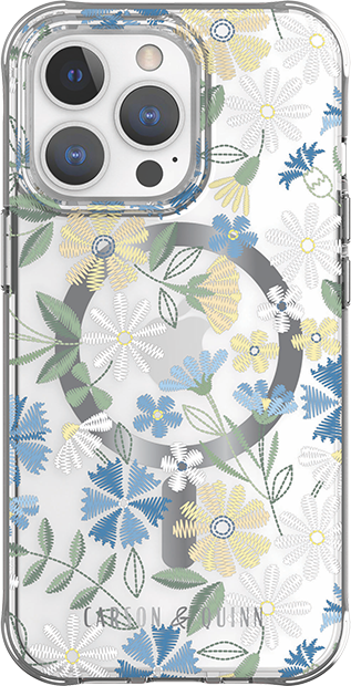 Carson & Quinn Embroidered Floral with MagSafe Case - iPhone 13 Pro - Multi